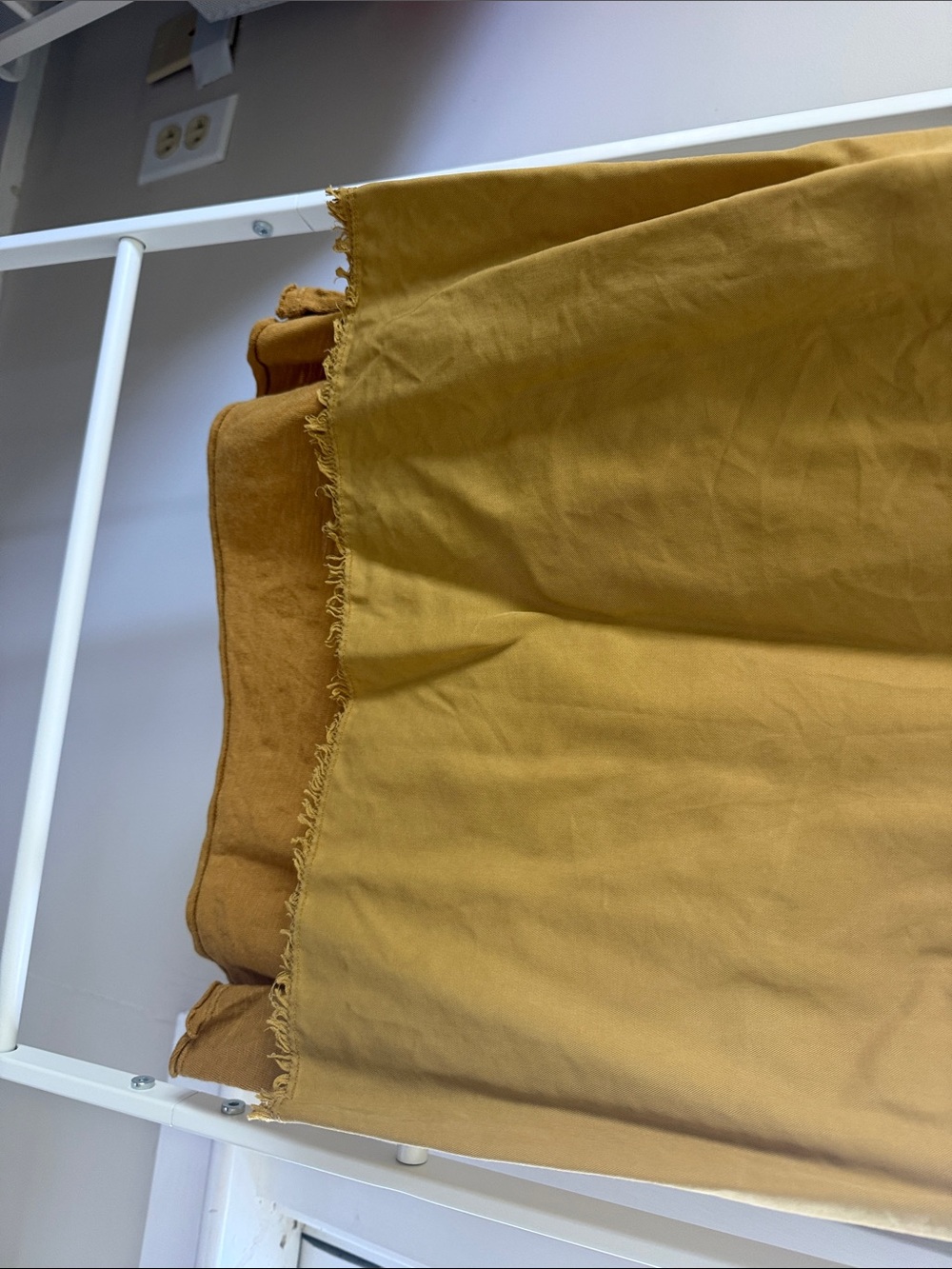 XCVI Mustard Yellow Sleeveless V-Neck Pocket Tee - Picture 4 of 5